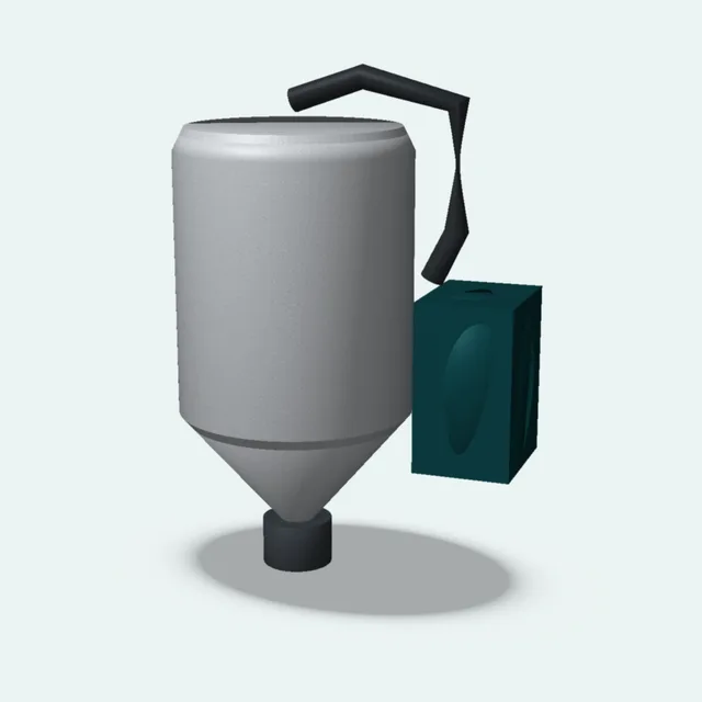 A hopper dryer with a control unit
